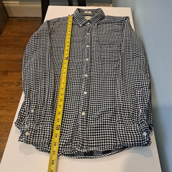 J. Crew Men's Small Slim Fit Double-Weave Plaid Button Down Shirt Style AI327 - Picture 14 of 15